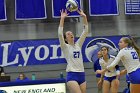 Volleyball vs Emerson  Wheaton College Women's Volleyball vs Emerson College. - Photo by Keith Nordstrom : Wheaton, Volleyball, VB2019